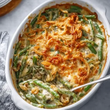 Green bean casserole recipe for Thanksgiving