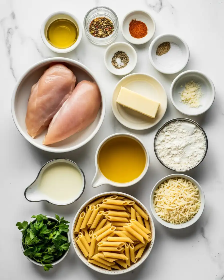 Ingredients Garlic Parmesan Chicken Pasta recipe