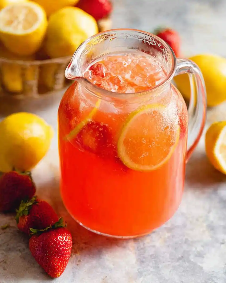 Homemade Strawberry Lemonade
