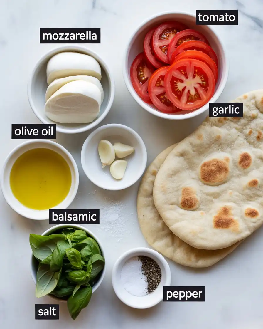 Ingredients Of Margherita Flatbread Pizza Recipe