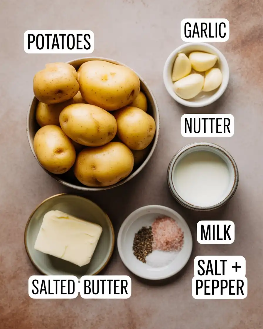 Ingredients Of Garlic Mashed Potatoes