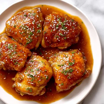Crockpot Honey Garlic Chicken Thighs
