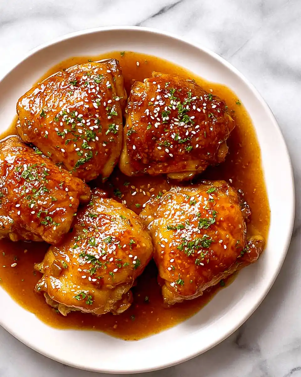 Crockpot Honey Garlic Chicken Thighs