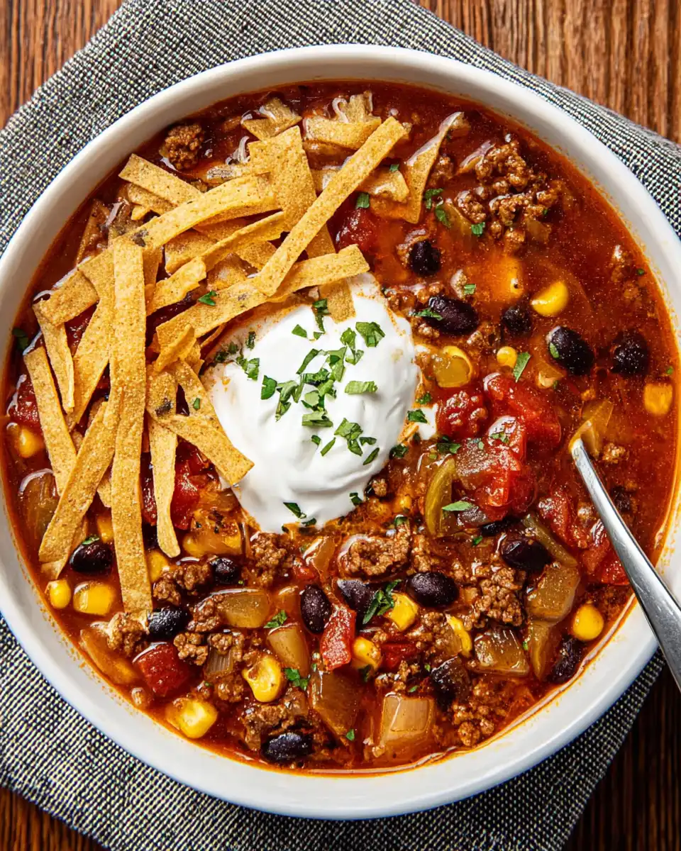 Crockpot Taco Soup Recipe