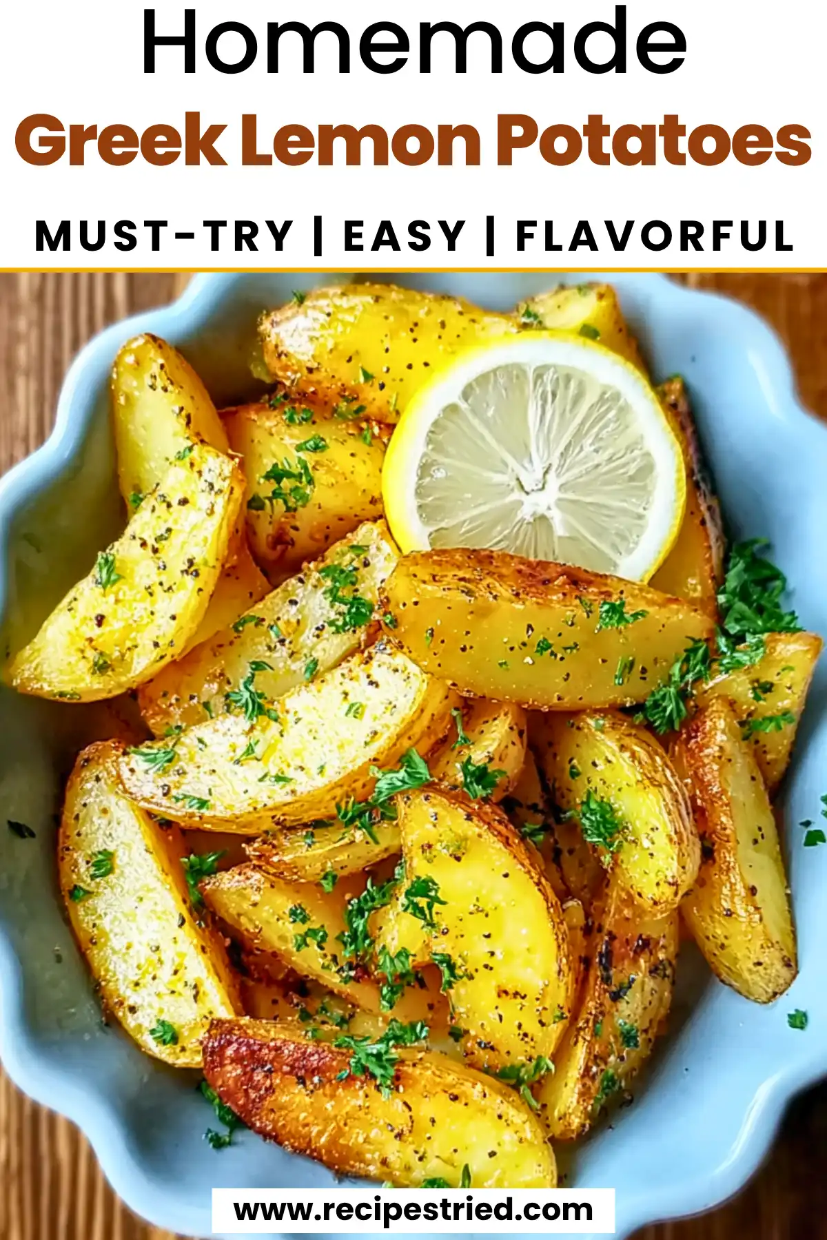 Greek Lemon Potatoes recipe