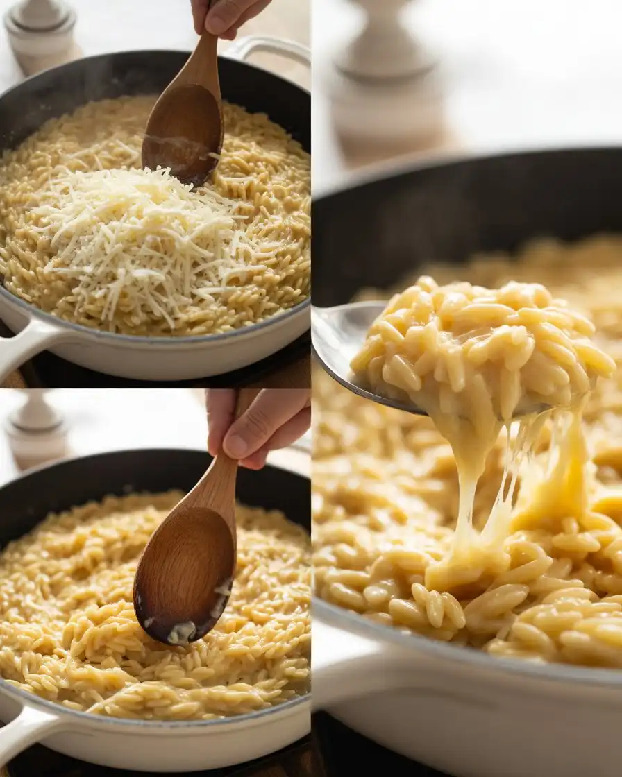 How to make Creamy Parmesan Orzo with Chicken