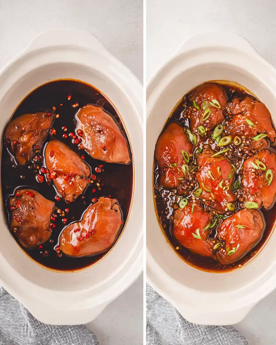 How to make Crockpot Honey Garlic Chicken Thighs