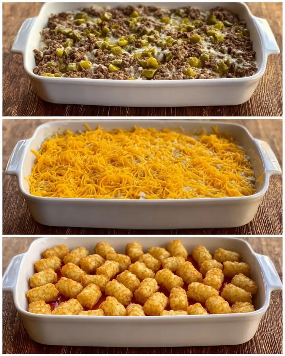 How to make Tater Tot Casserole with Ground Beef