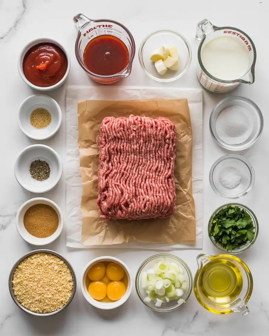 Ingredients Of Meatloaf Recipe