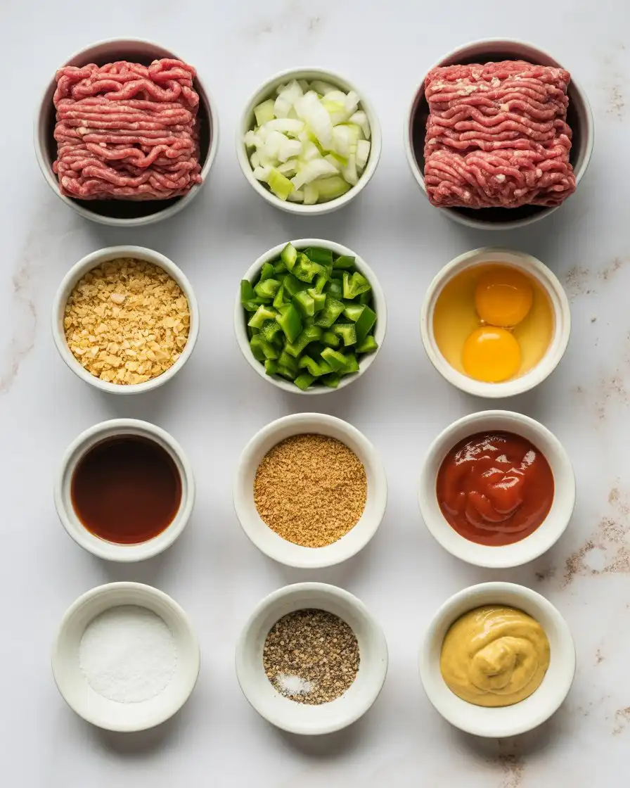 Ingredients Of Mini Meatloaf Muffins Recipe