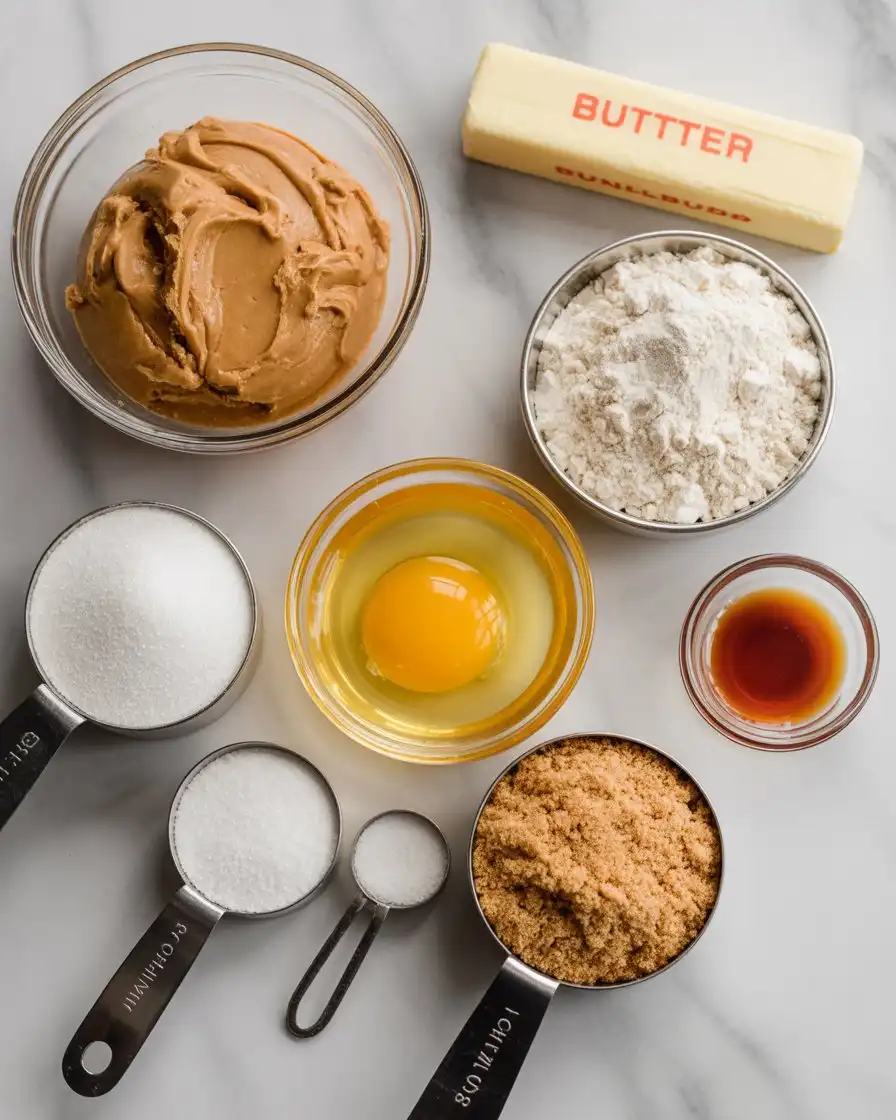 Ingredients Of Peanut Butter Cookies Recipe