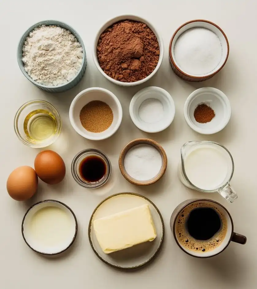 Ingredients of Chocolate Cake Recipe