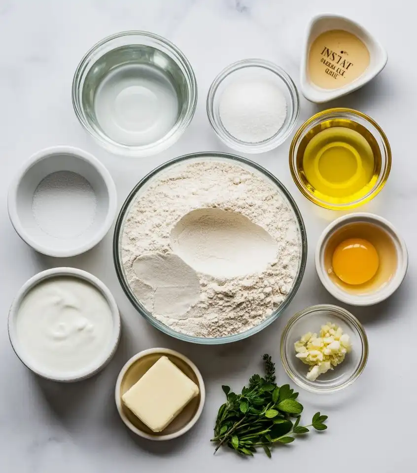 Ingredients of Easy Homemade Naan Bread Recipe