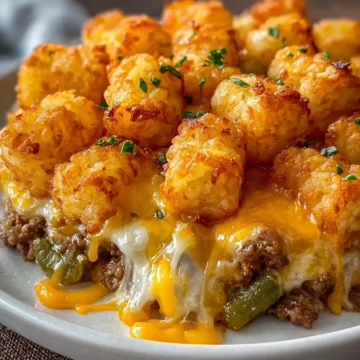 Tater Tot Casserole with Ground Beef recipe