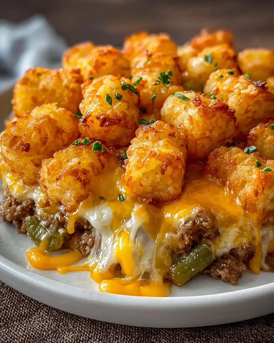 Tater Tot Casserole with Ground Beef recipe