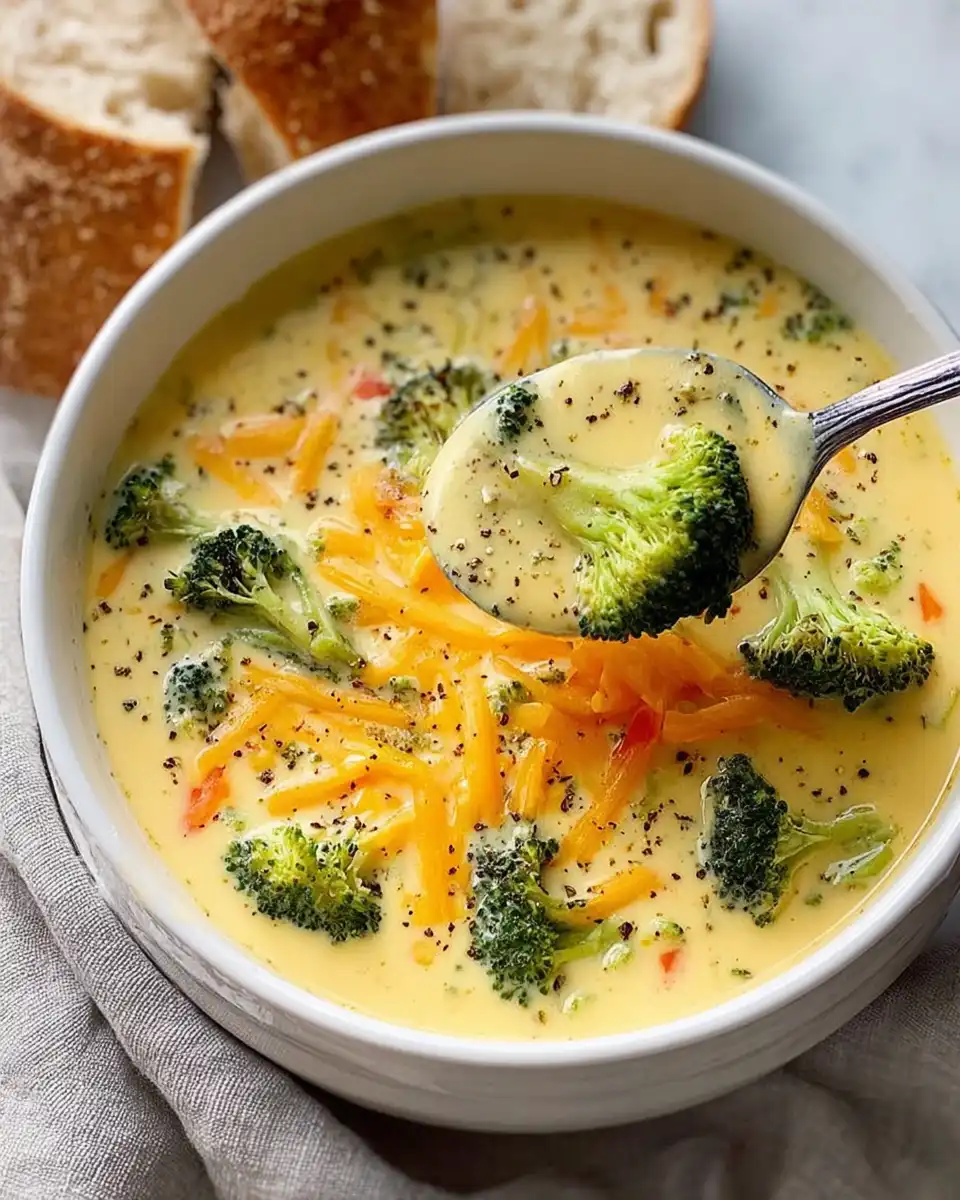 Easy Broccoli Cheddar Soup Recipe