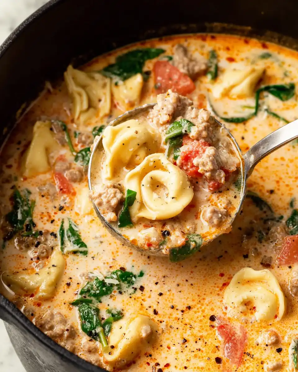 Easy Sausage Tortellini Soup Recipe