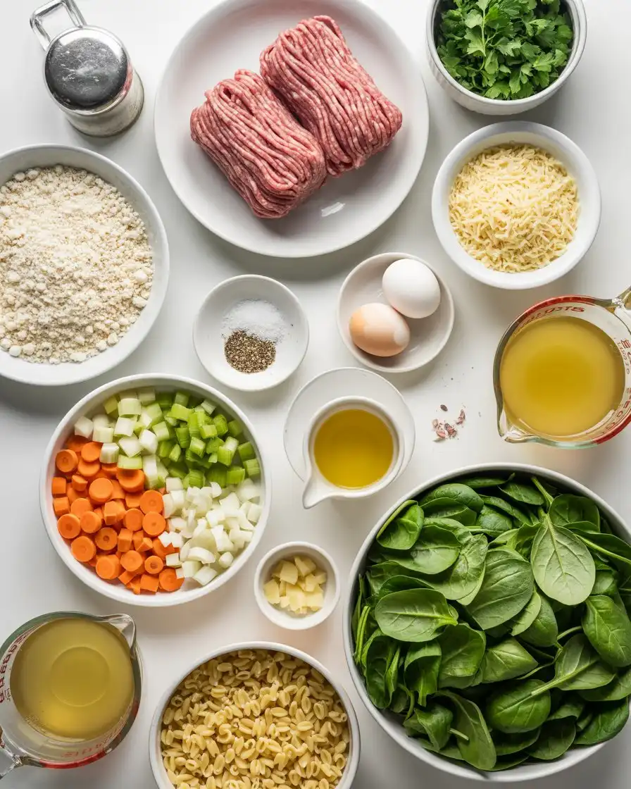 Ingredients of Italian Wedding Soup Recipe