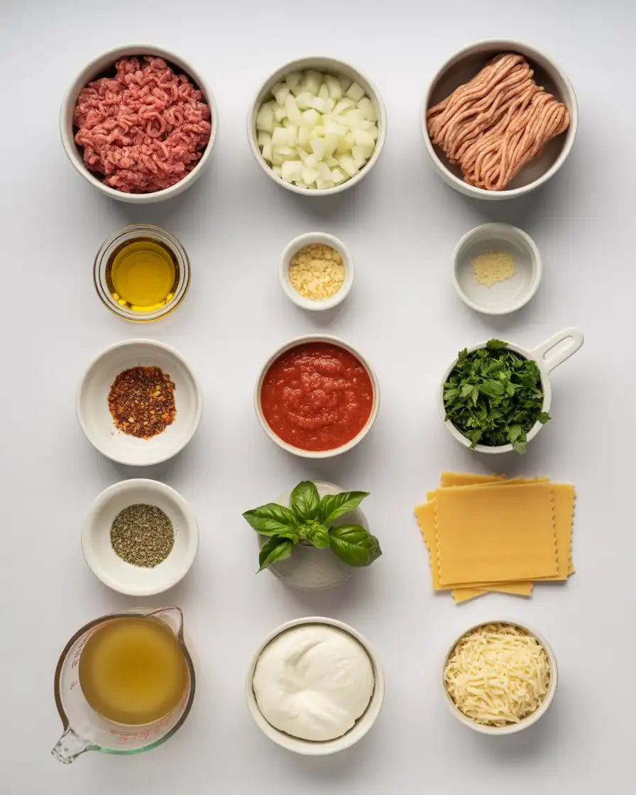 Ingredients of Lasagna Soup Recipe