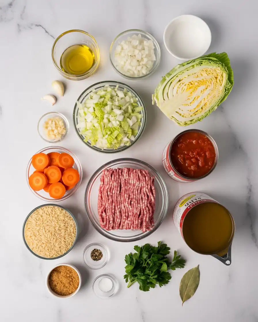 ingredients Of Cabbage Roll Soup