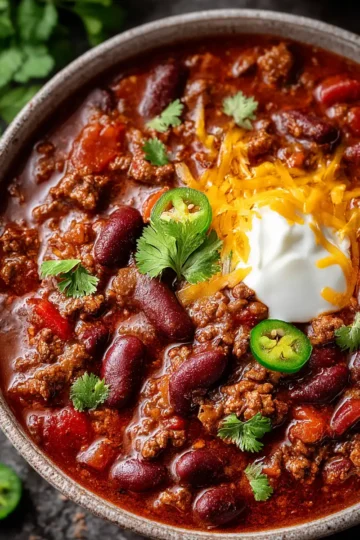 Slow Cooker Beef Chili