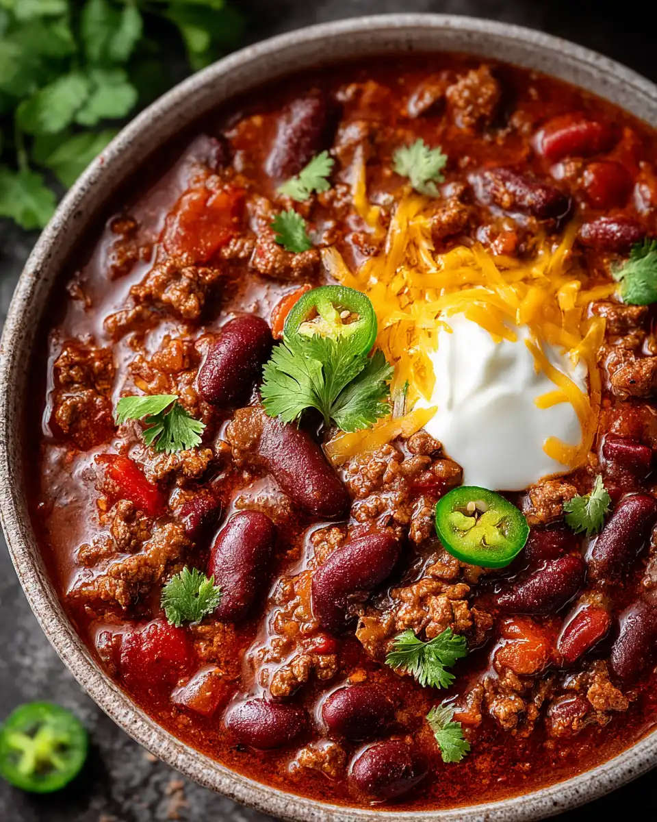Slow Cooker Beef Chili