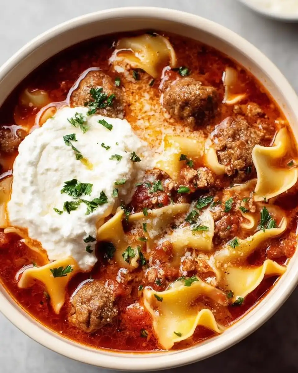 homemade Lasagna Soup Recipe