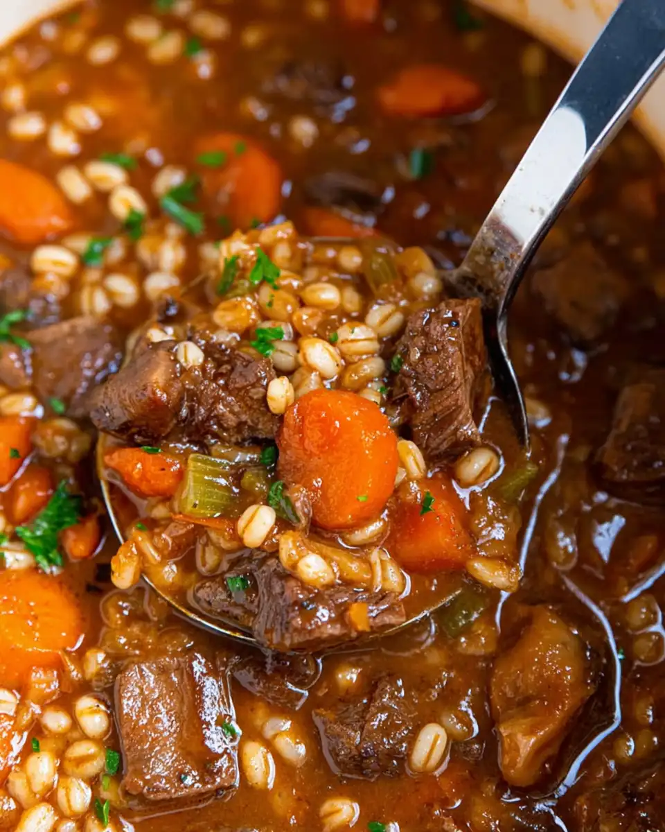 Easy Beef Barley Soup
