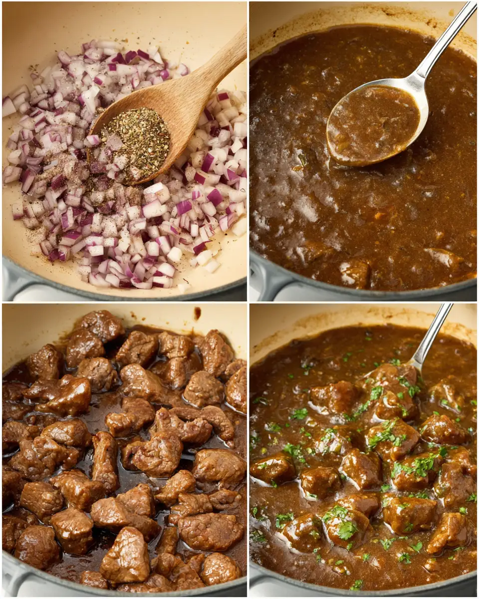 How to make Beef Tips and Gravy