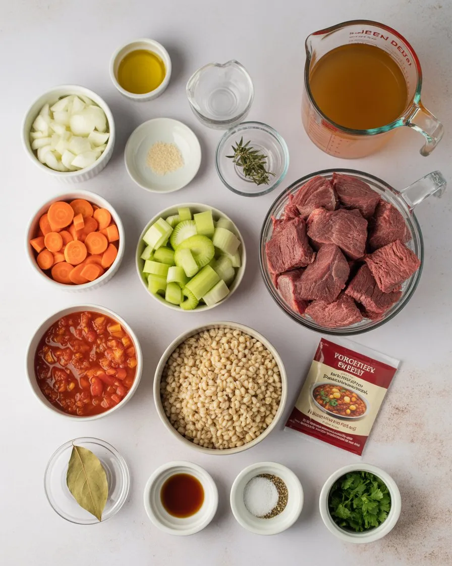 Ingredients Of Beef Barley Soup