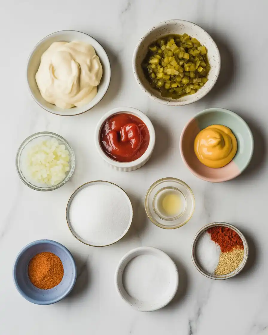 Ingredients of Big Mac Sauce