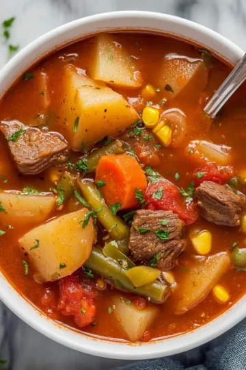 Vegetable Beef Soup Recipe