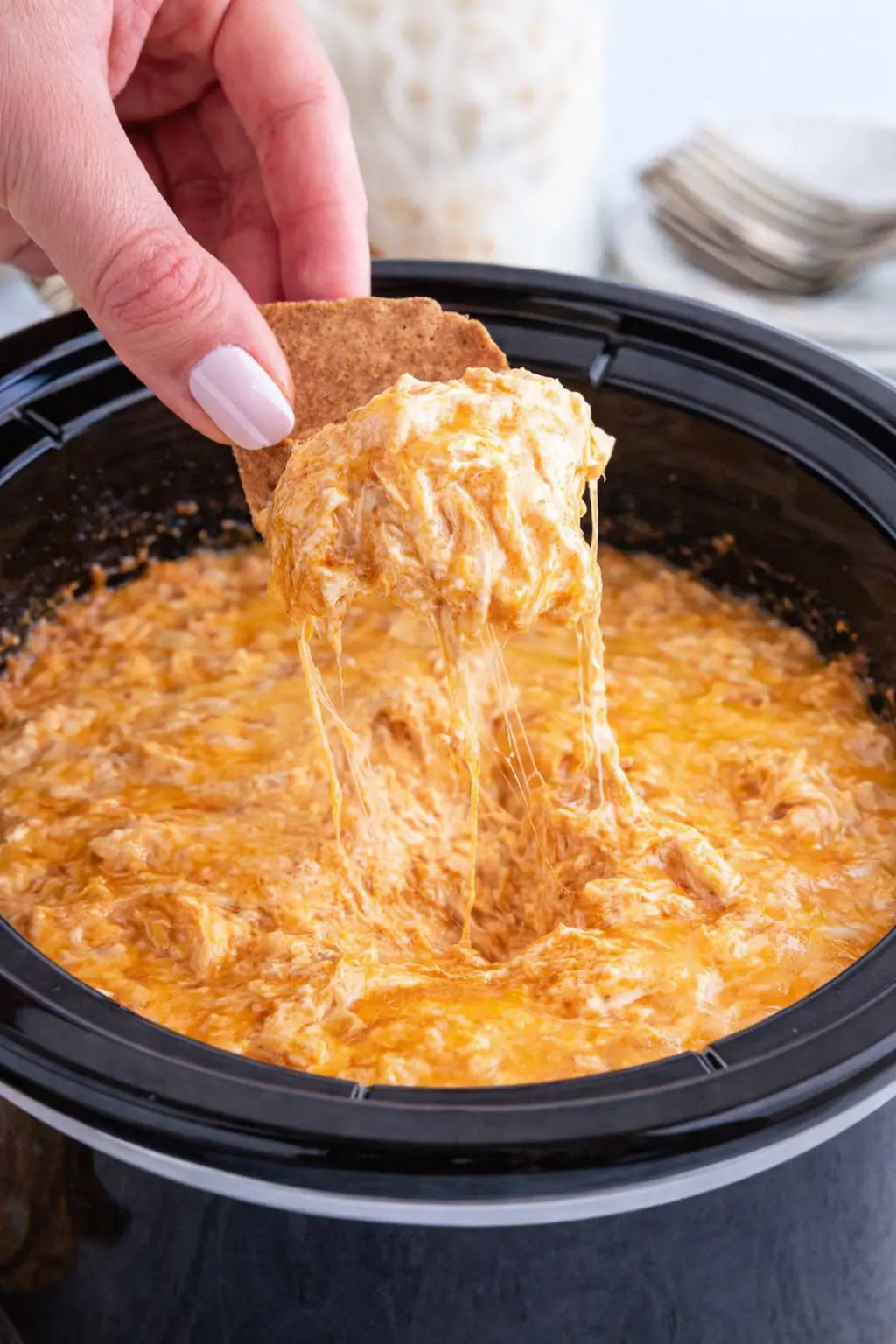 Crockpot Buffalo Chicken Dip