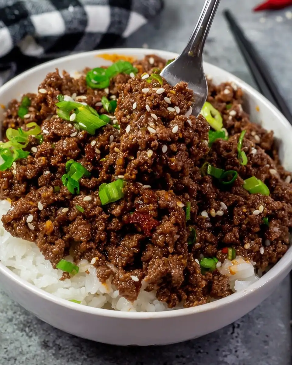 Easy Korean Beef Bowl