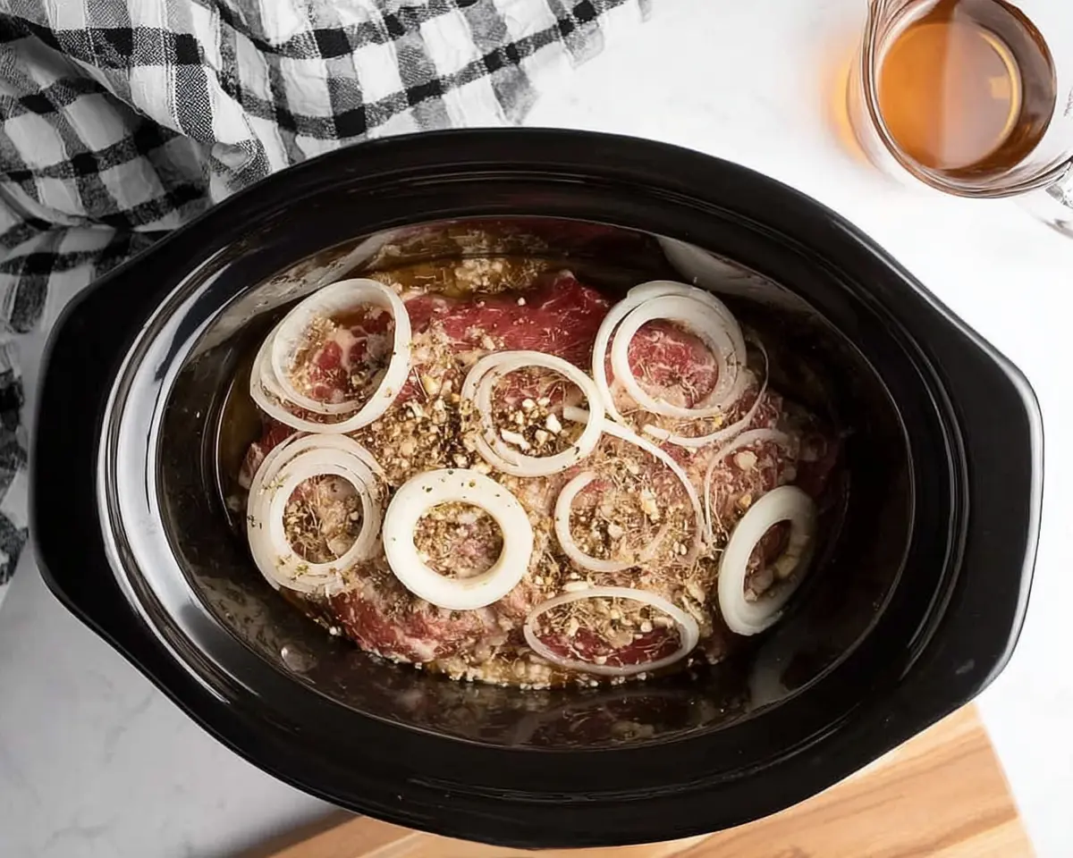 How to make French Dip Sandwich 1